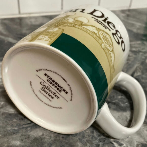 Starbucks San Diego 2009 Coffee Mug Collector Series Global Icon 16 oz NO BOX - Picture 5 of 6